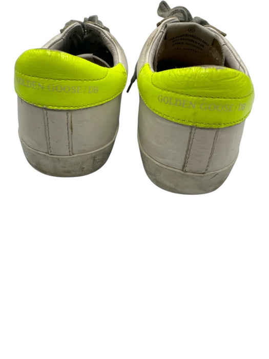Golden Goose Shoe Size 37 White & yellow Leather Lace Up Star Low Top Sneakers White & yellow / 37