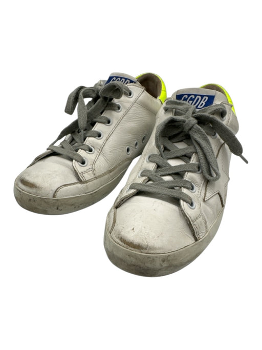 Golden Goose Shoe Size 37 White & yellow Leather Lace Up Star Low Top Sneakers White & yellow / 37