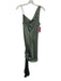 Cinq a Sept Size 4 Green Silk Sleeveless One Shoulder Tie Detail Dress Green / 4