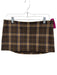 Guizio Size S Brown & Blue Wool & Polyester Plaid Mini Side Zip Skirt Brown & Blue / S