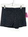 ASTR Size S Black Nylon & Cotton Rhinestone Zip Fly Floral mesh detail Shorts Black / S