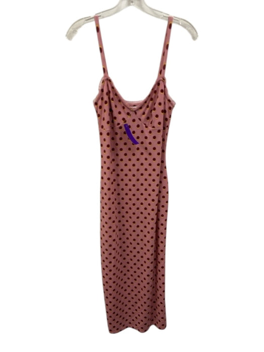 Reformation Size 4 Pink, Red, Yellow Lyocell & Spandex Spaghetti Strap Dress Pink, Red, Yellow / 4
