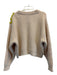 Essentiel Antwerp Size S Cream & Yellow Green Acrylic & Wool Knit Sweater Cream & Yellow Green / S