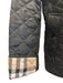 Burberry Size M Black Polyester Quilted Novacheck Lining Buttons Collar Jacket Black / M