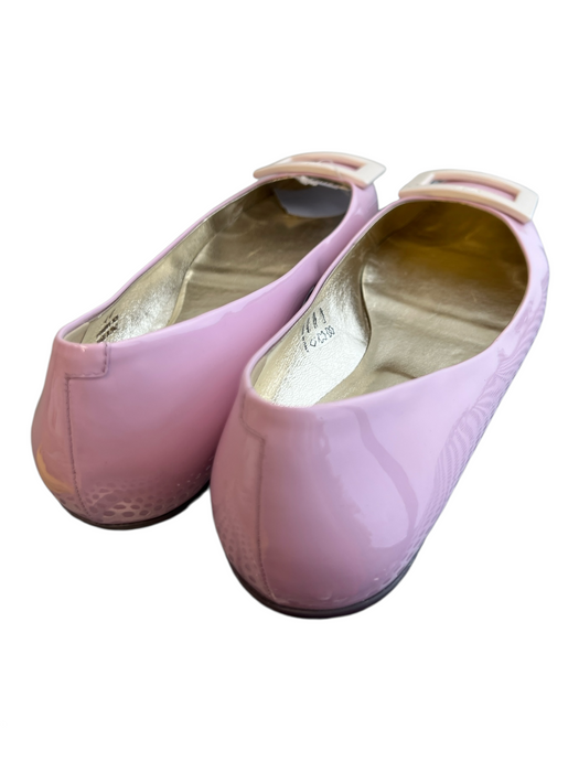 Roger Vivier Shoe Size 40 Purple Patent Leather Square Buckle Square Toe Shoes Purple / 40