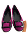 Roger Vivier Shoe Size 40 Purple Suede Almond Toe Buckle Detail Flat Shoes Purple / 40