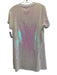 Queen of Sparkles Size L White & Silver Cotton Blend Sequin Elephant Shift Dress White & Silver / L