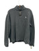 Polo Size L Gray Cotton Solid Quarter Zip Men's Long Sleeve Shirt Gray / L