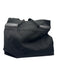 Longchamp Black & Multi Canvas & Leather Velcro Zip Pocket Two Handle Tote Bag Black & Multi