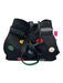 Longchamp Black & Multi Canvas & Leather Velcro Zip Pocket Two Handle Tote Bag Black & Multi
