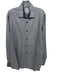 Bugatchi Size Est L Gray Cotton Solid Button Down Men's Long Sleeve Shirt Gray / Est L