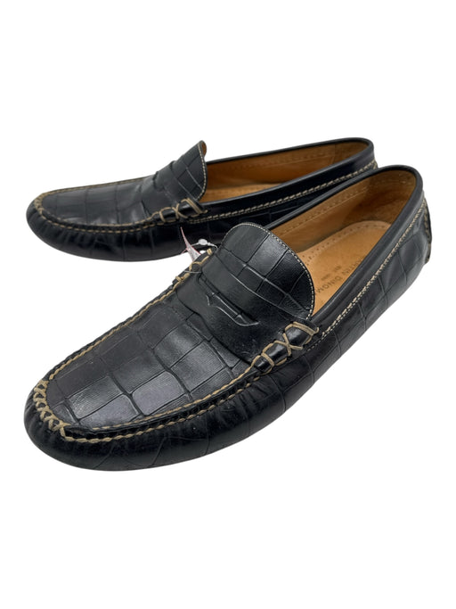 Martin Dingman Shoe Size 10.5 Black & Brown Leather loafer Men's Shoes Black & Brown / 10.5