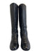 Alexander McQueen Shoe Size 37 Black & Gold Leather Spike Studs Knee High Boots Black & Gold / 37