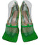 Bottega Veneta Shoe Size 38 Green & Gold Leather Net Chain Detail Sandals Green & Gold / 38