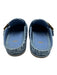 Fendi Shoe Size 38 Blue textile upper Denim Monogram Buckle Mule Flats Blue / 38