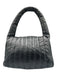 Balenciaga Black Leather Quilted Silver Hardware Logo Shoulder Bag Black / Medium