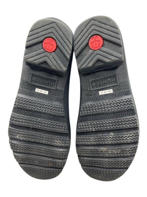 Hunter Shoe Size 7 Black Rubber Waterproof Ankle Chelsea Rain Booties Black / 7