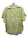 Hunter Bell Size XS White & Green Linen & Rayon Abstract Print Cap Sleeve Top White & Green / XS