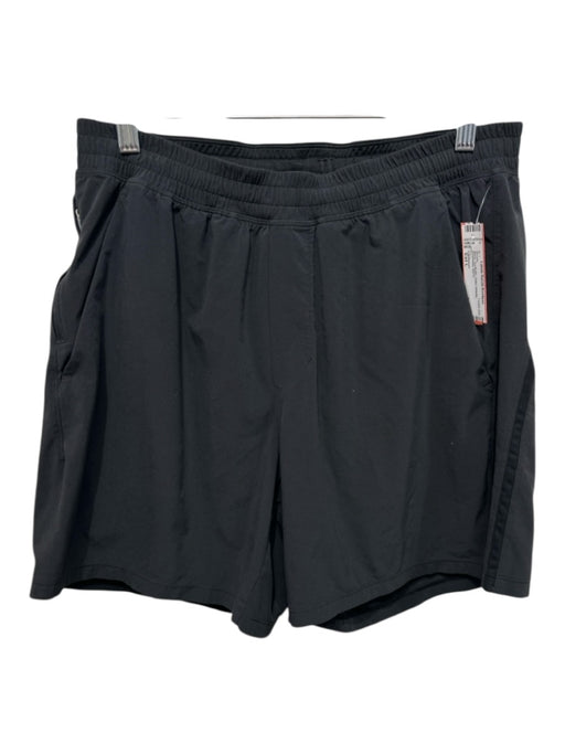 Lululemon Size Est L Black Synthetic Solid Athletic Men's Shorts Black / Est L