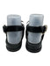 Birman Shoe Size 38 Black Leather Round Toe Knot Detail Ankle Buckle Sandals Black / 38