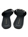 Stuart Weitzman Shoe Size 7 Black, White & Gold Leather Square Toe Slide Sandals Black, White & Gold / 7