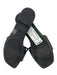 Stuart Weitzman Shoe Size 7 Black, White & Gold Leather Square Toe Slide Sandals Black, White & Gold / 7