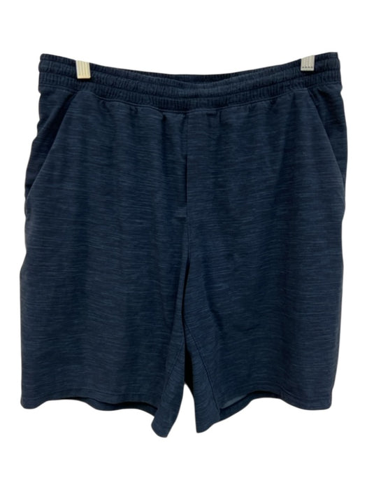 Lululemon Size Est L Blue Synthetic Heathered Athletic Men's Shorts Blue / Est L