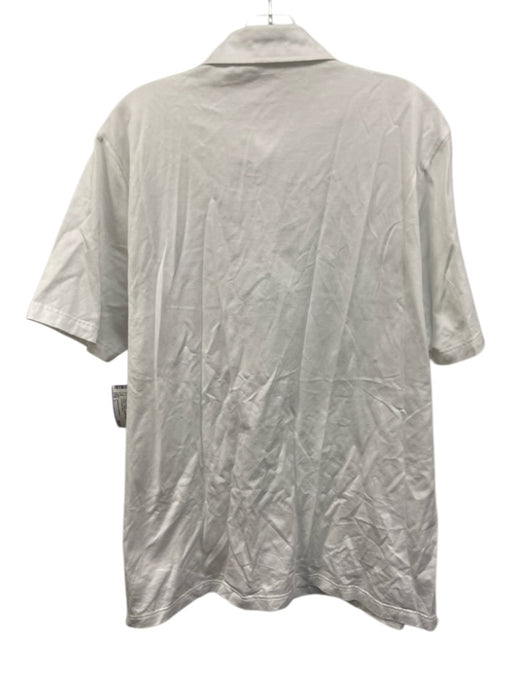 Clubhouse Collection Size L White Cotton Masters Logo Polo Men's Short Sleeve White / L