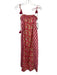 Figue Size XS Pink, Beige, White, Yellow Cotton Tie Straps Mixed Print Dress Pink, Beige, White, Yellow / XS