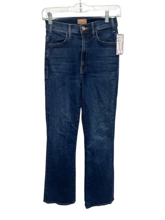 Mother Size 25 Dark Wash Cotton Denim High Rise Whiskering Jeans Dark Wash / 25