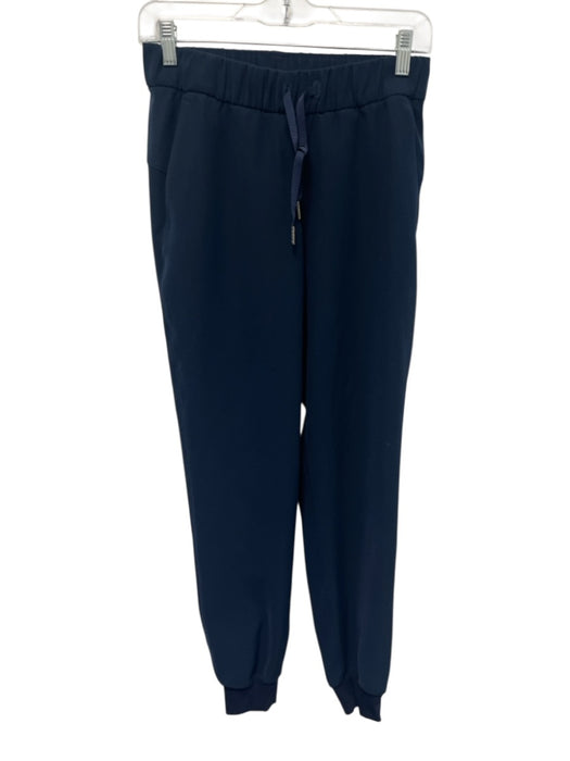 Lululemon Size Est S Navy Blue Elastic Drawstring Waist Pocket Jogger Pants Navy Blue / Est S