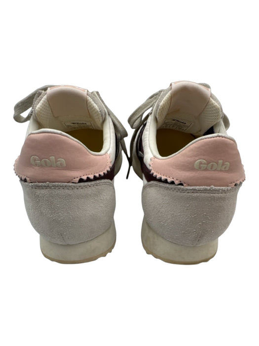 Gola Shoe Size 7 Purple, Pink, White Leather Upper Lace Up Striped Sneakers Purple, Pink, White / 7