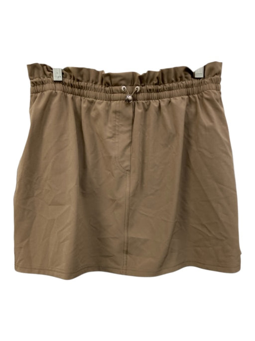 Spanx Size M Taupe Beige Polyester Drawstring Waist Athletic Skort Taupe Beige / M