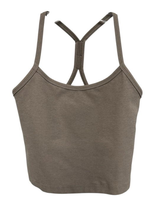 Beyond Yoga Size XS Khaki Beige Polyester Blend Shelf Bra Heathered Athletic Set Khaki Beige / XS