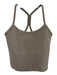Beyond Yoga Size XS Khaki Beige Polyester Blend Shelf Bra Heathered Athletic Set Khaki Beige / XS