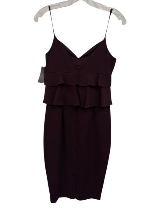 Gianni Bini Size 0 Burgundy Purple Acetate & Polyester Spaghetti Strap Dress Burgundy Purple / 0