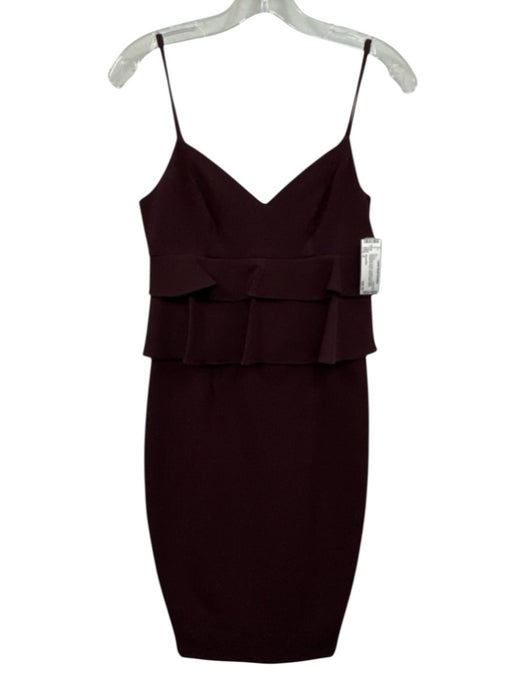 Gianni Bini Size 0 Burgundy Purple Acetate & Polyester Spaghetti Strap Dress Burgundy Purple / 0