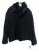 Hilary Radley Size 14 Black New Wool Fur Trim Buttons Collar Jacket Black / 14