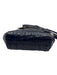 Brahmin Blue Embossed Leather Gold hardware Croc Zip Top Crossbody Bag Blue / S