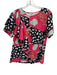 CROSBY by Mollie Burch Size S Pink, Black & White Polyester Abstract Print Top Pink, Black & White / S