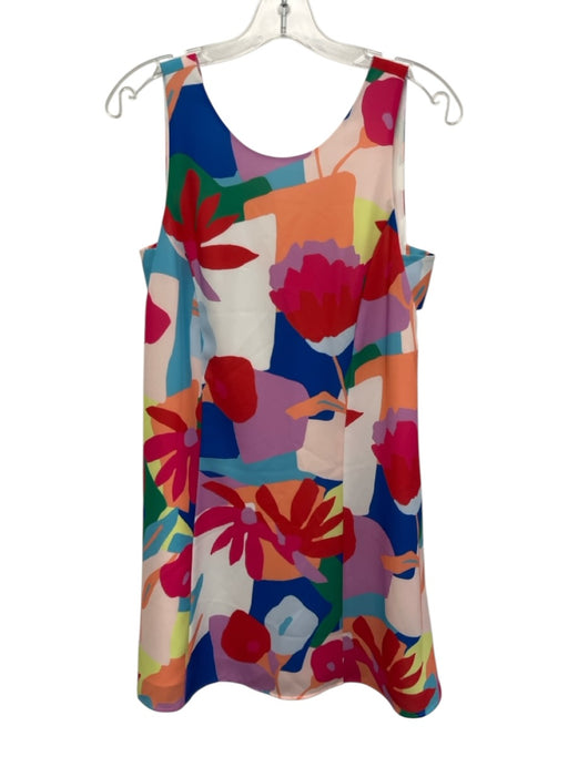 CROSBY by Mollie Burch Size S White & Multi Missing Fabric Tag Sleeveless Dress White & Multi / S