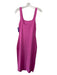 COS Size Medium Pink Viscose Blend Ribbed Sleeveless Body Con Midi Dress Pink / Medium