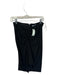 By Egreis Size L Black Polyester Blend Gathered Front Back Zip Midi Skirt Black / L