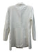 Zara Size L White Polyester Double Breast Gold Button Detail Blazer Jacket White / L