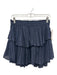 Love Shack Fancy Size Small Navy & Blue Viscose & Cotton Elastic Waist Skirt Navy & Blue / Small