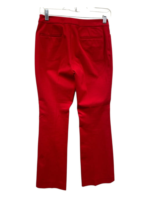 Ann Mashburn Size 0 Reddish Brown Cotton & Spandex Zip & Hook Closure Pants Reddish Brown / 0