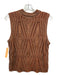 Marie Oliver Size M Burnt Orange & Gold Cotton & Nylon Cable Knit Sweater Burnt Orange & Gold / M