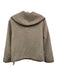 Rails Size XS Taupe & Black Wool Blend Long Sleeve Blanket Stitch Pockets Jacket Taupe & Black / XS