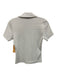 Veronica Beard Size XS White Cotton Blend Short Sleeve Ribbed Collar Top White / XS