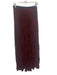 Enza Costa Size 2 Red & Black Polyester Elastic Waist Abstract Print Maxi Skirt Red & Black / 2